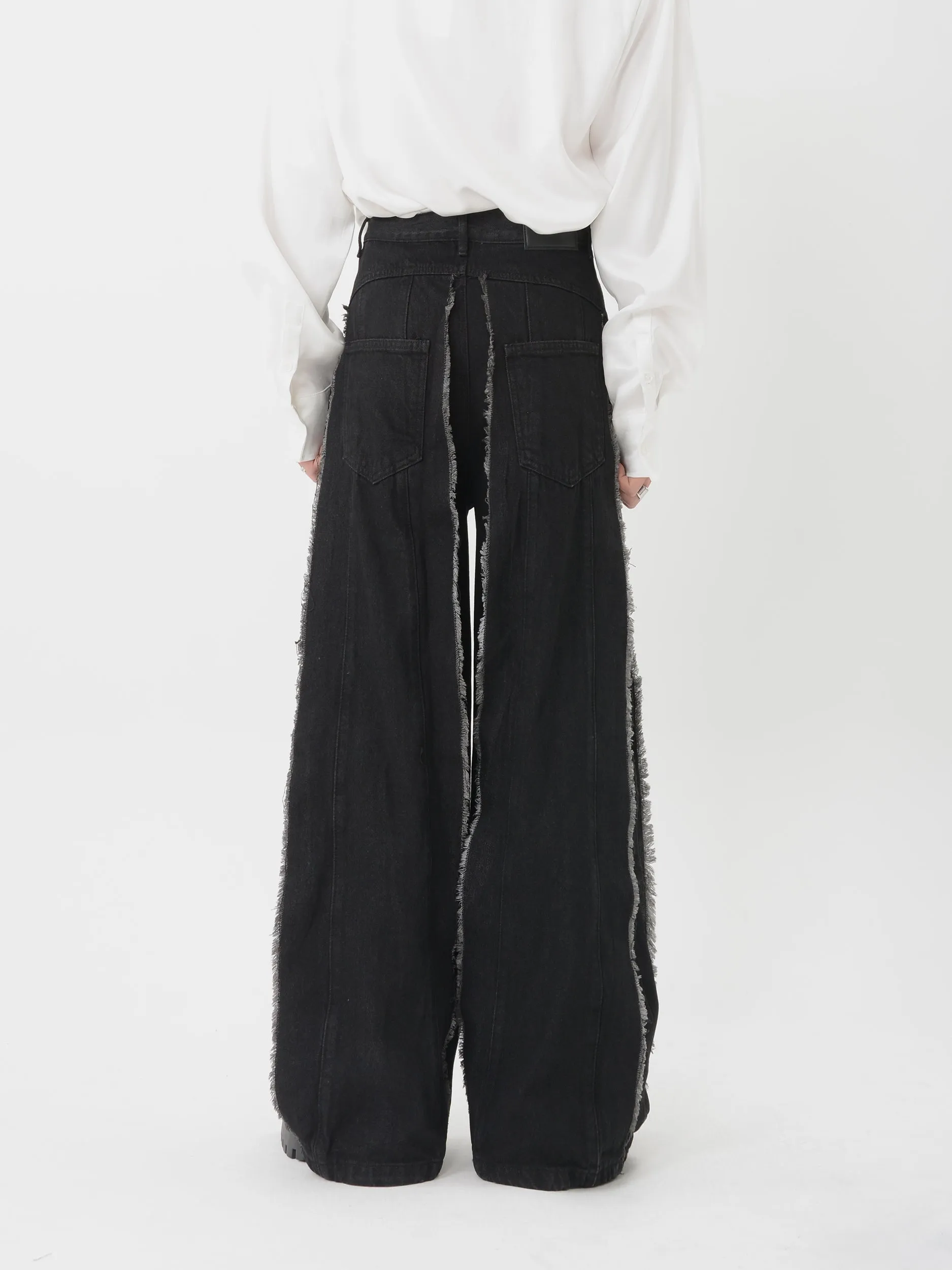 【24s Sep.】Loose Black Denim Pants