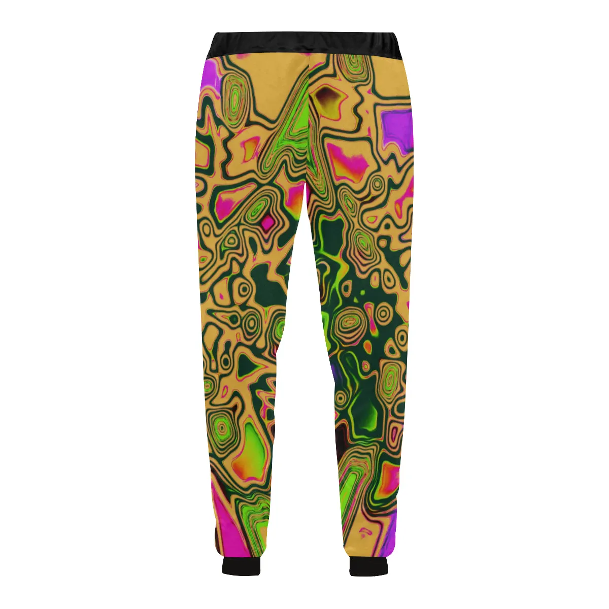 90s Color Splash Men's Big & Tall All Over Print Jogger Sweatpants