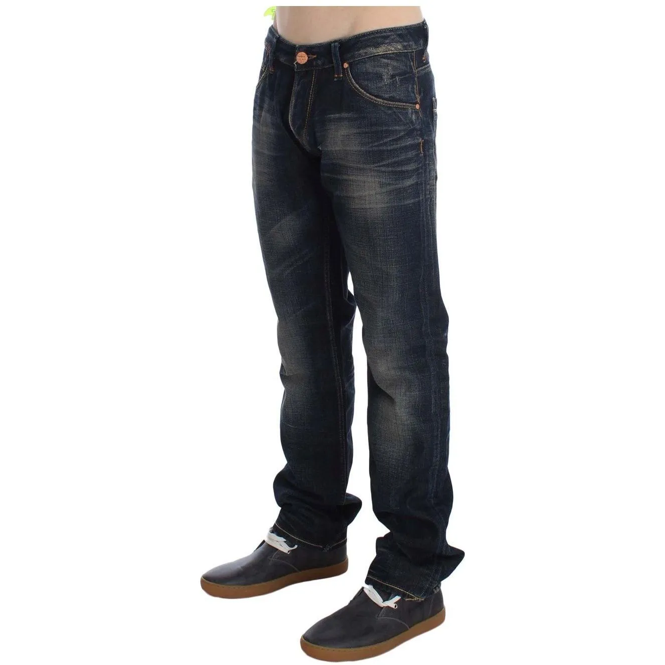 Acht Elegant Straight Fit Low Waist Men's Jeans