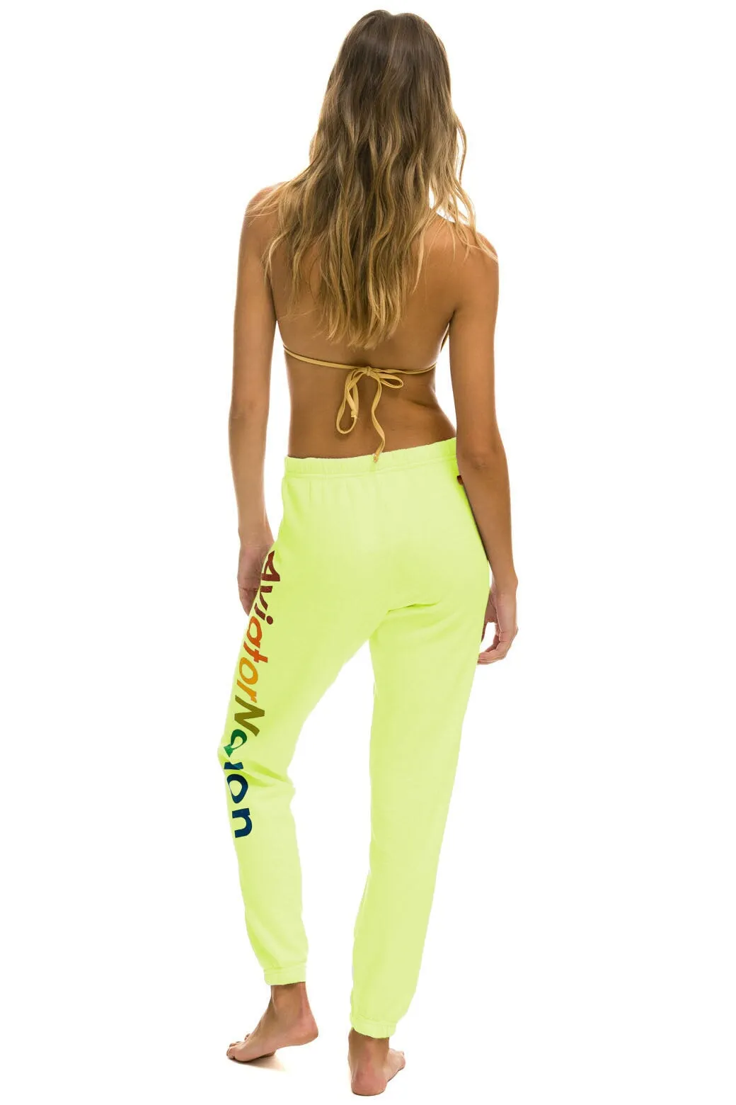 AVIATOR NATION VAIL SWEATPANTS - NEON YELLOW