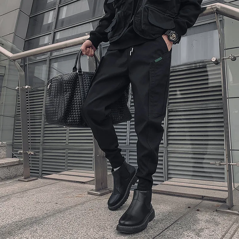 Black Cargo Harem Pants