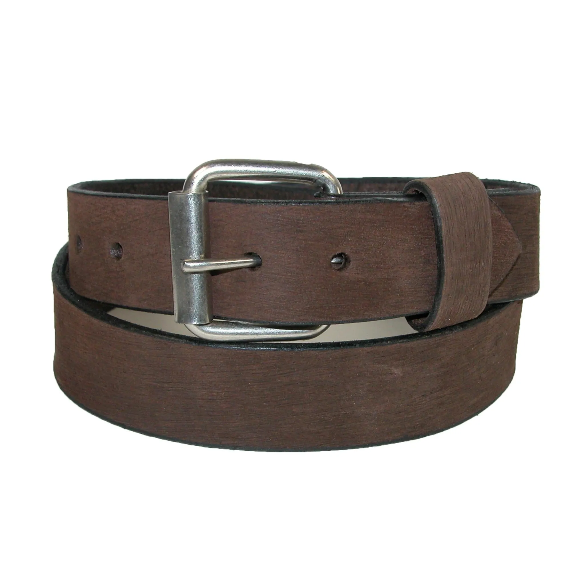 Boston Leather Men's Bark Leather Belt