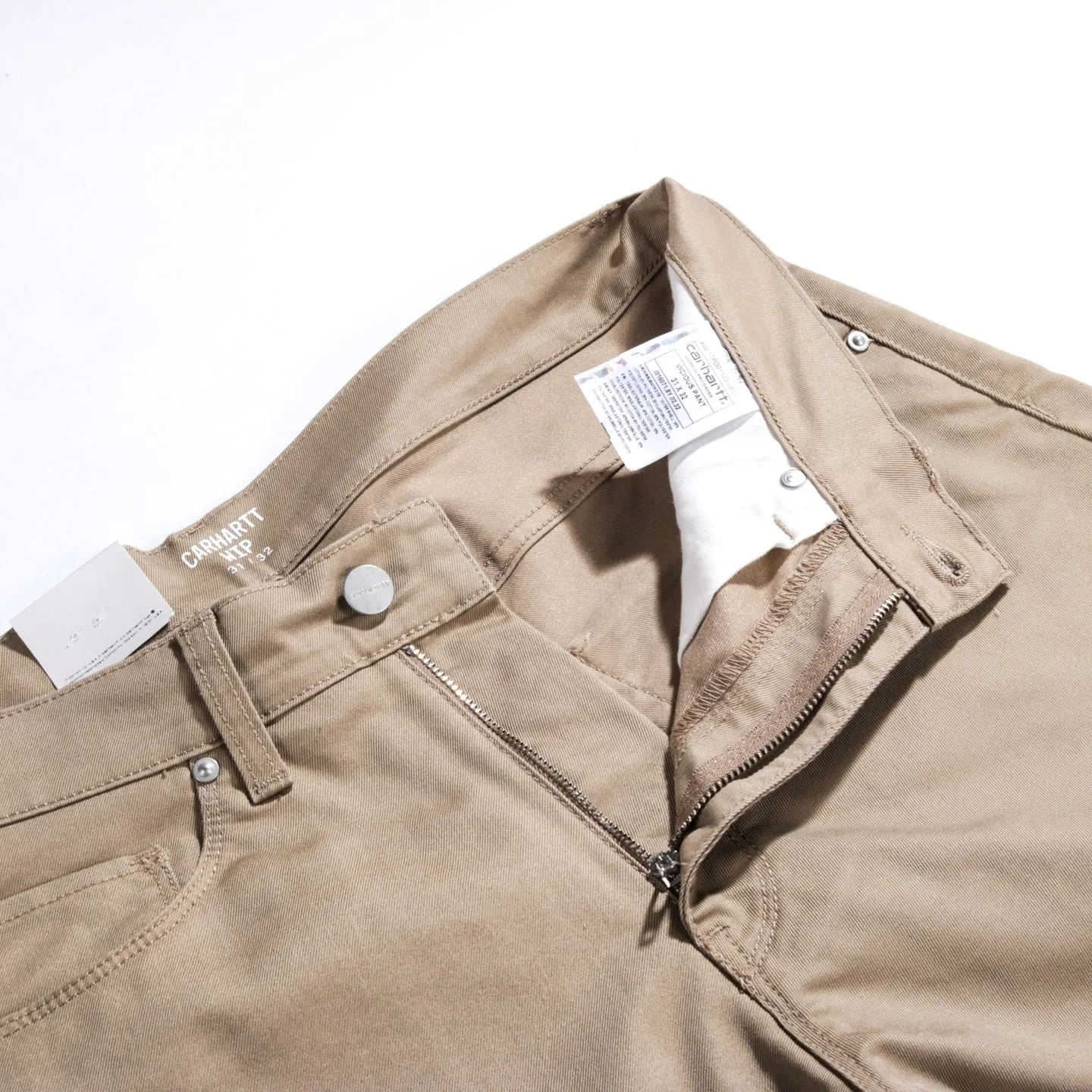 CARHARTT WIP VICIOUS PANT 'LAMAR' STRETCH TWILL LEATHER