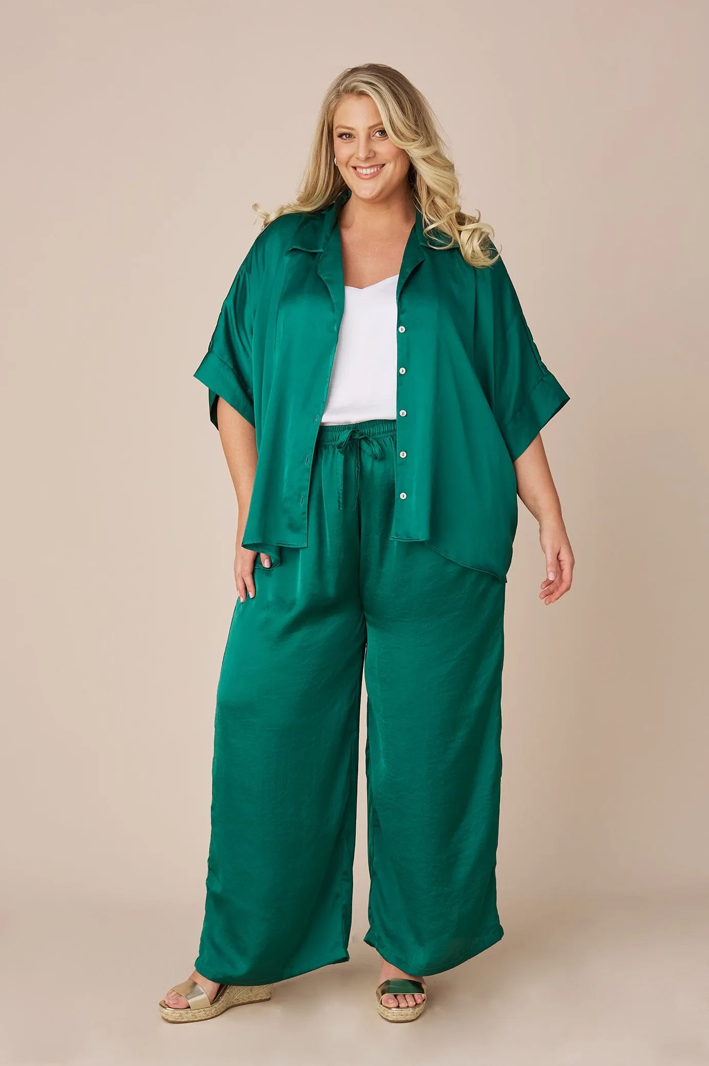 Casey Pants Emerald- Pre Order