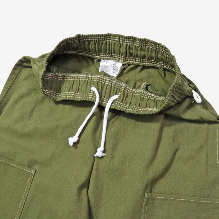 Chef Pants Semi-wide  Front Pocket - Olive Duck Canvas