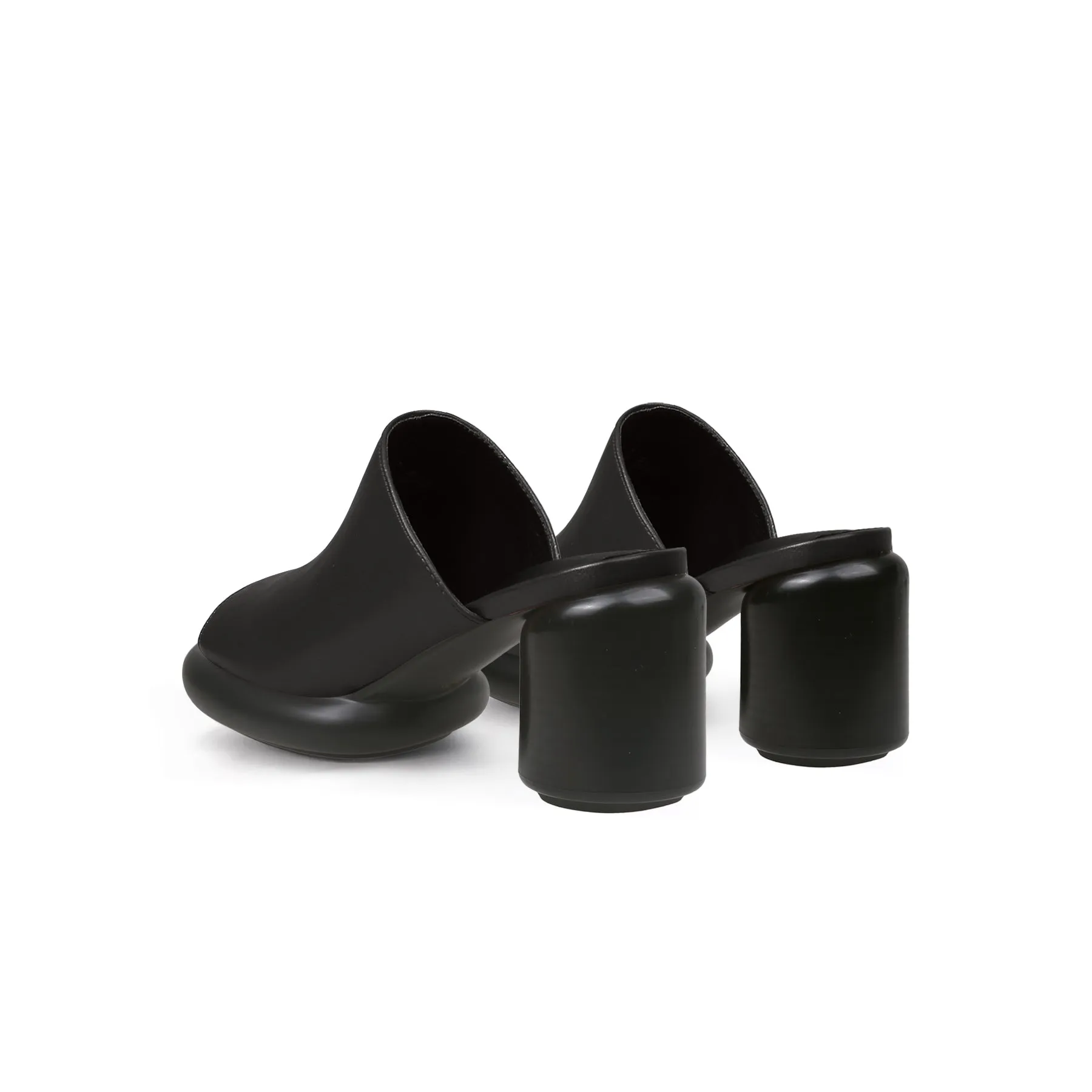 Chunky Rounded Heel Platform Mules