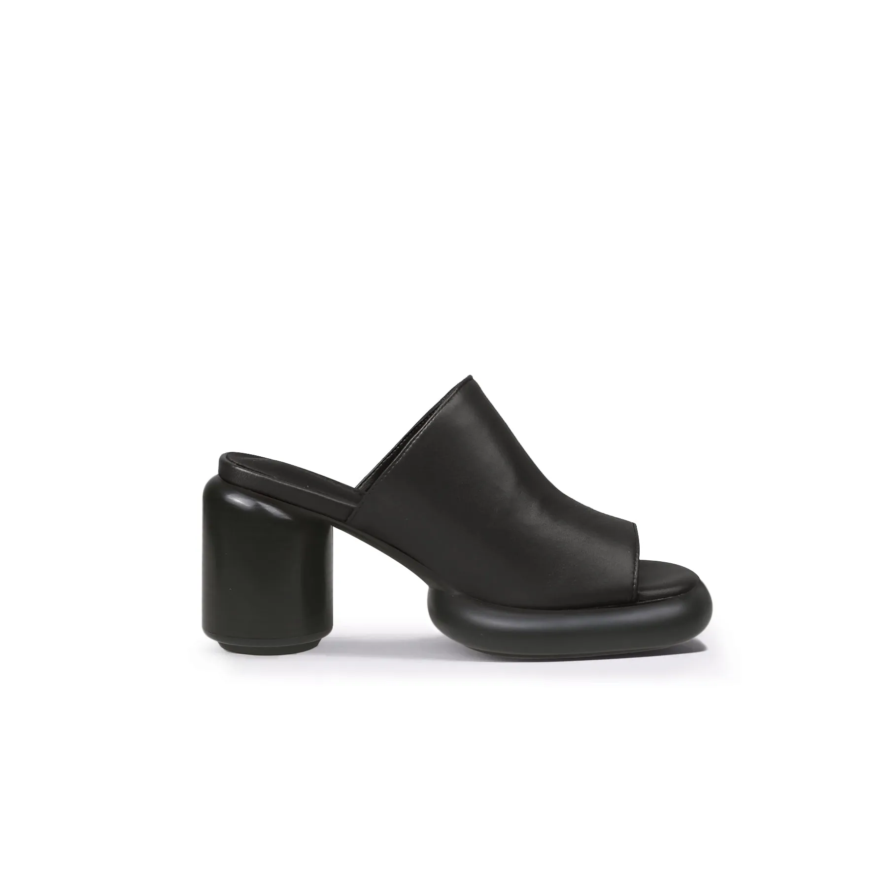 Chunky Rounded Heel Platform Mules