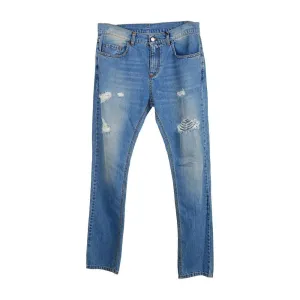 Comme Des Fuckdown Blue Cotton Men Jeans