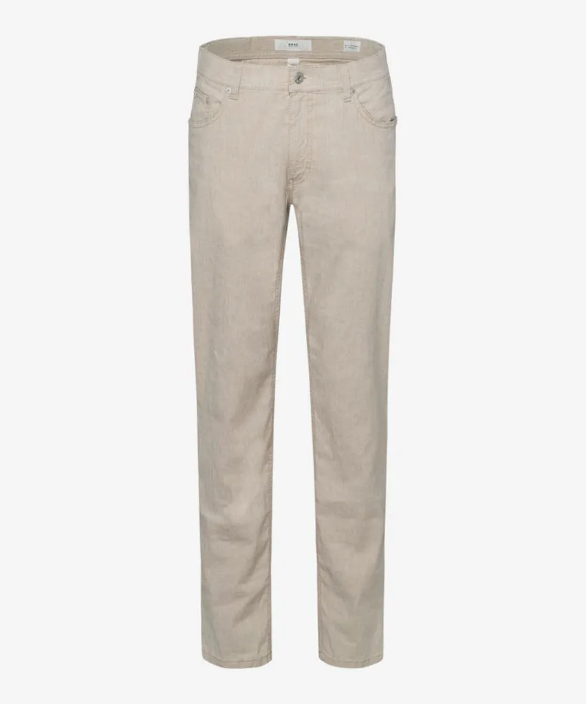 COOPER FANCY LINO TROUSER - SAND