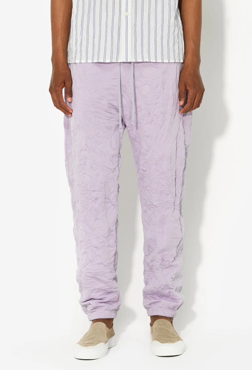 Crinkled Terry Sydney Sweats / Lavender