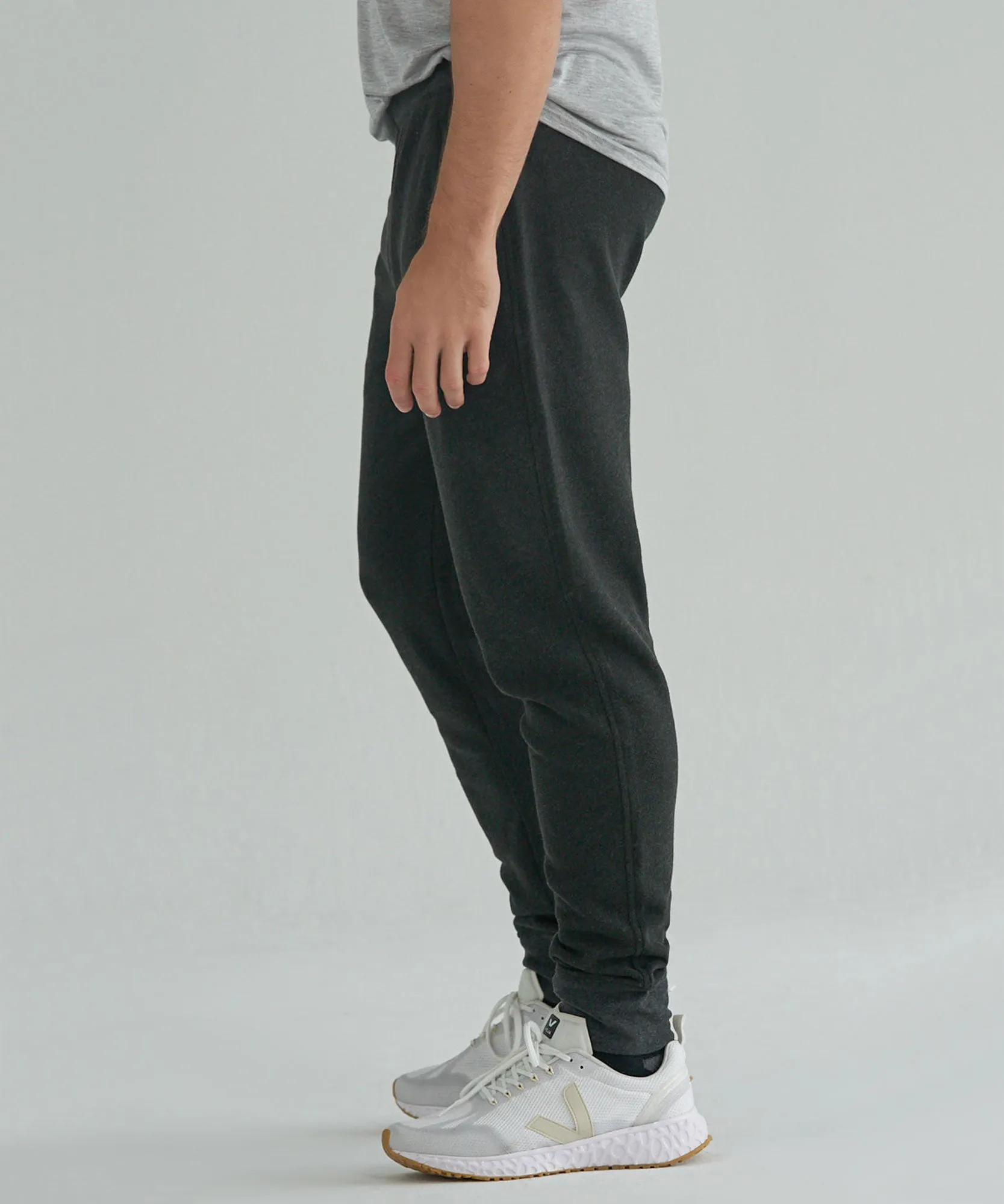 French Terry Sweatpants - Heather Charcoal