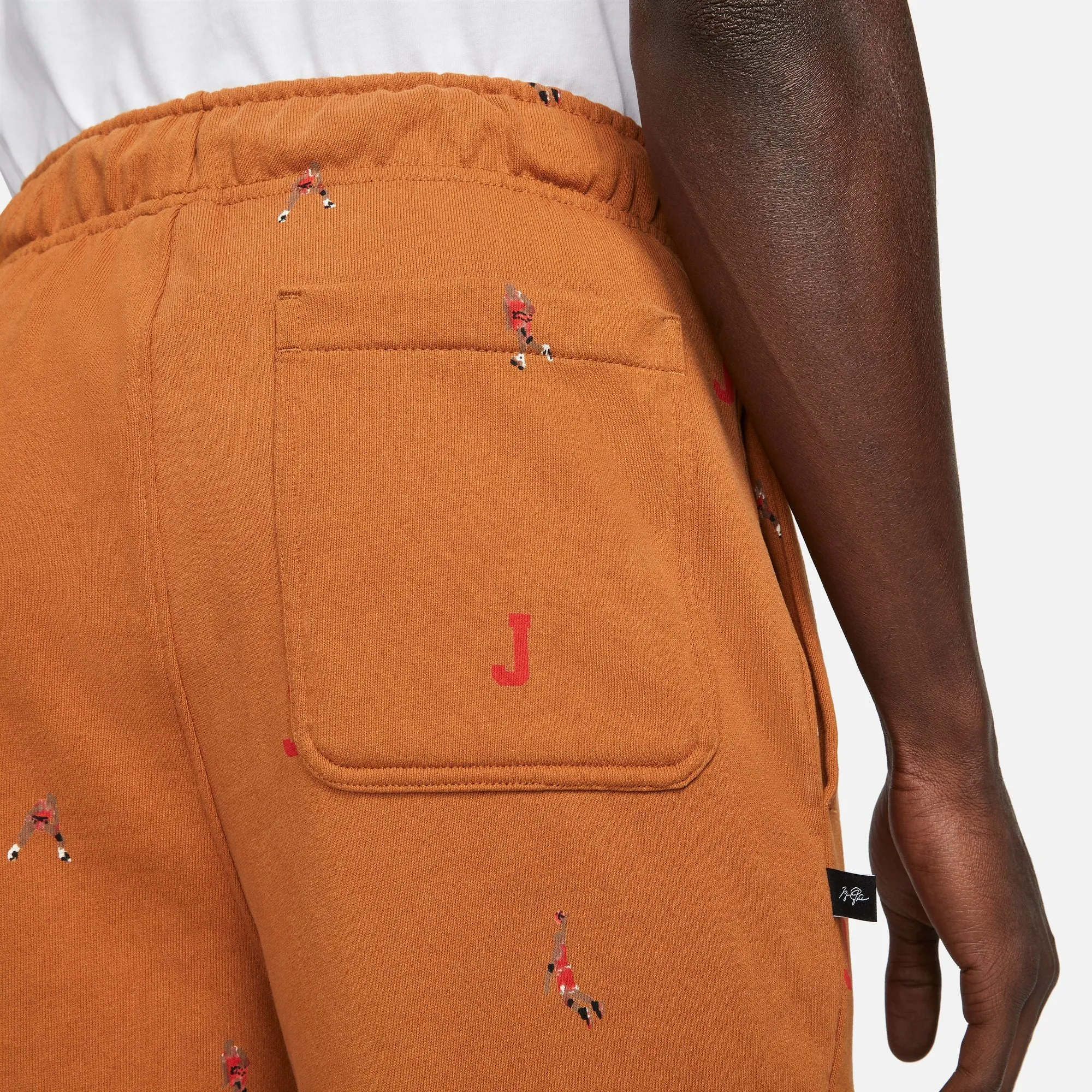 Jordan Essentials Printed Fleece Pants (Brown)