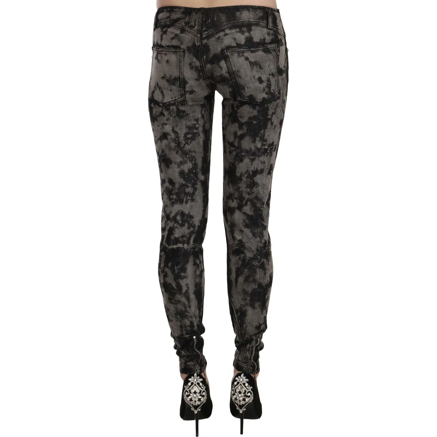 Just Cavalli Elegant Low Waist Skinny Denim Pants