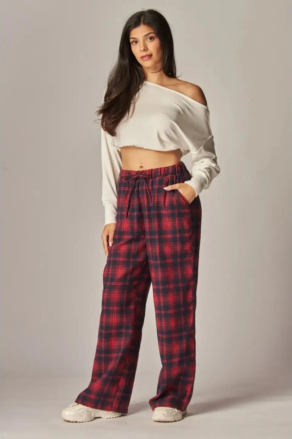 Love Poem Plaid Pajama Pants