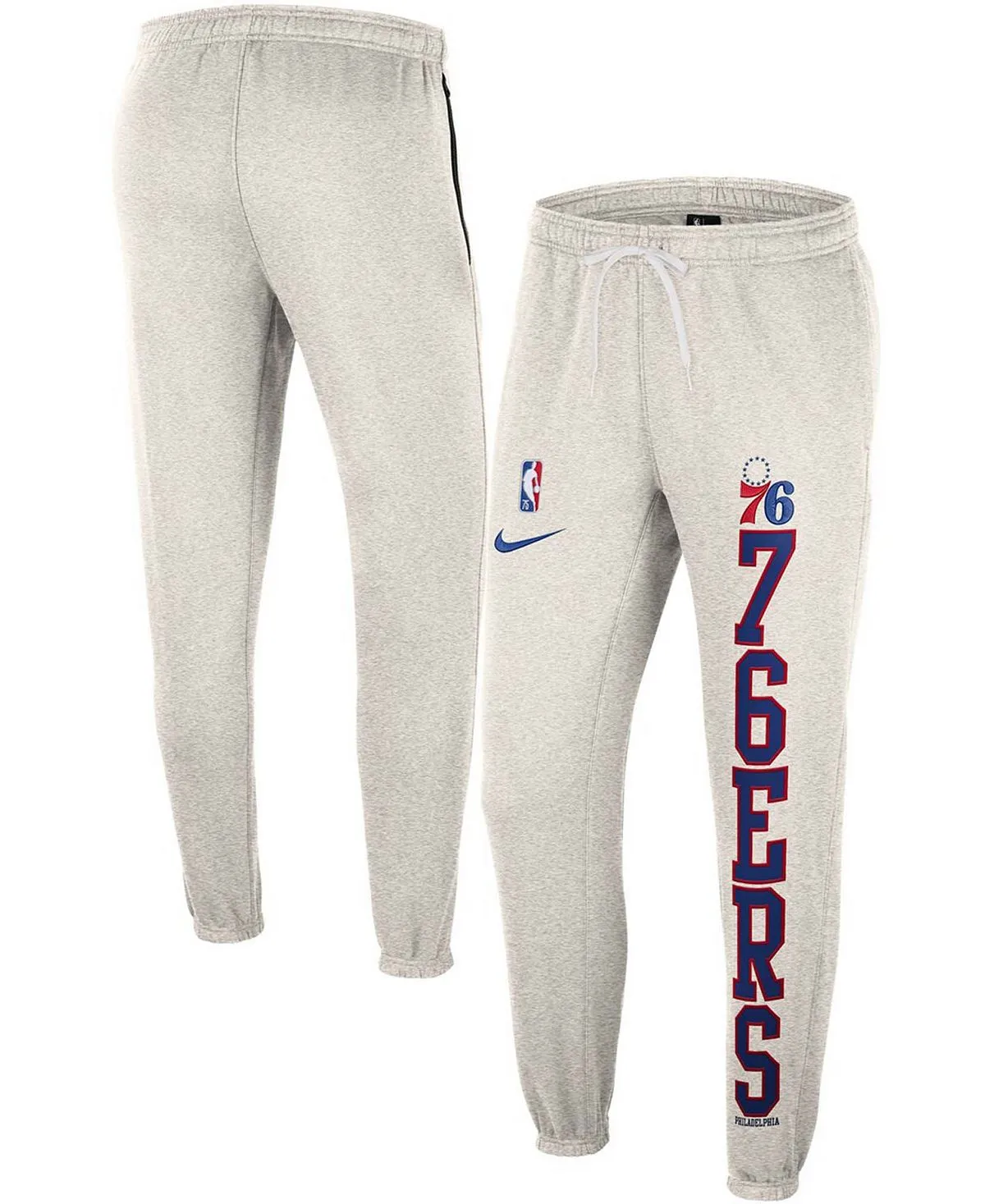 Men's ash fleece pants, royal philadelphia 76ers 75th anniversary courtside Nike, multi