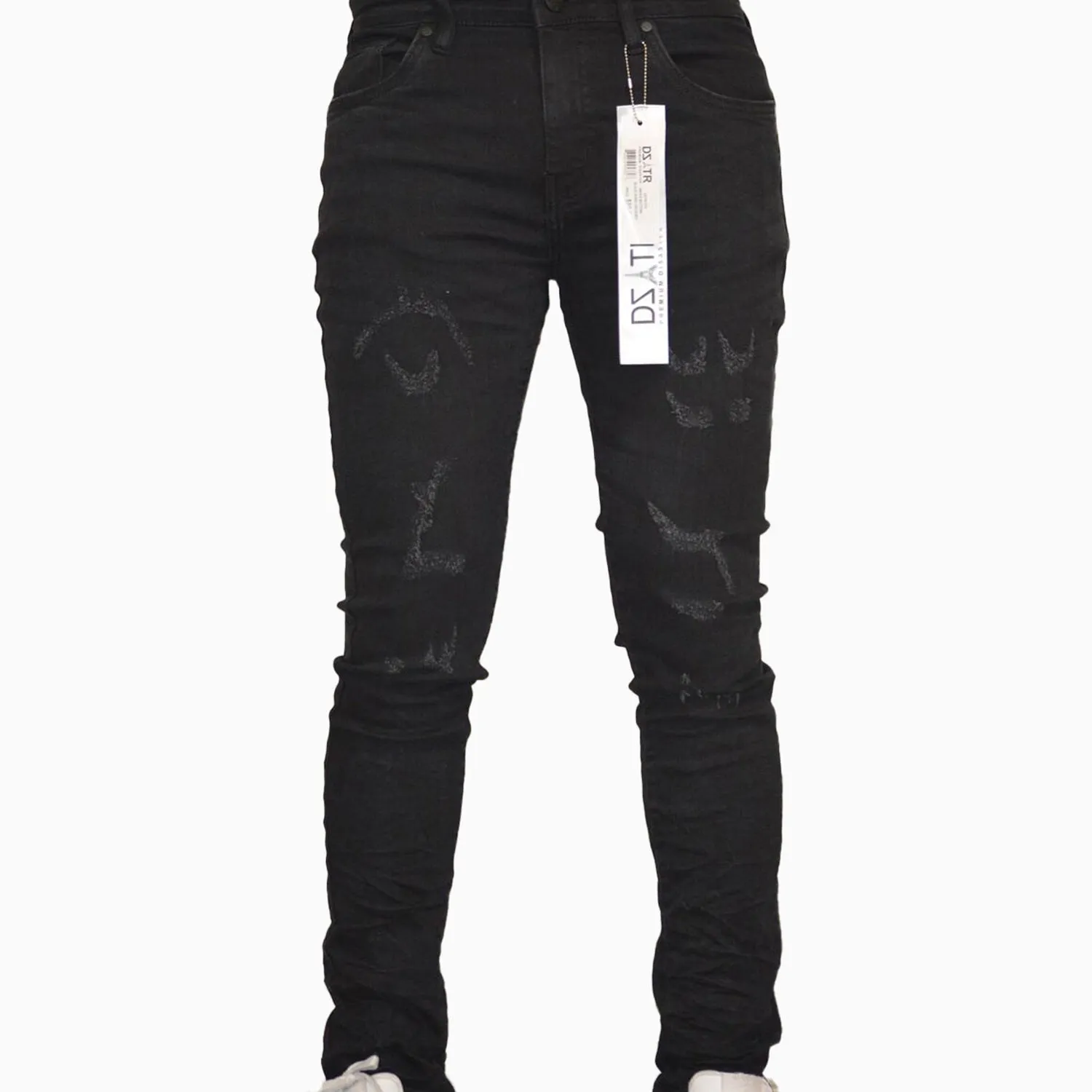 Men's Premium Knee Crushed Denim Pant