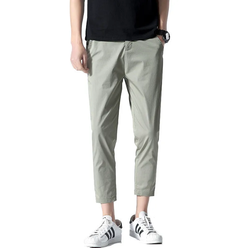 Men's Trend Casual Cropped Trousers