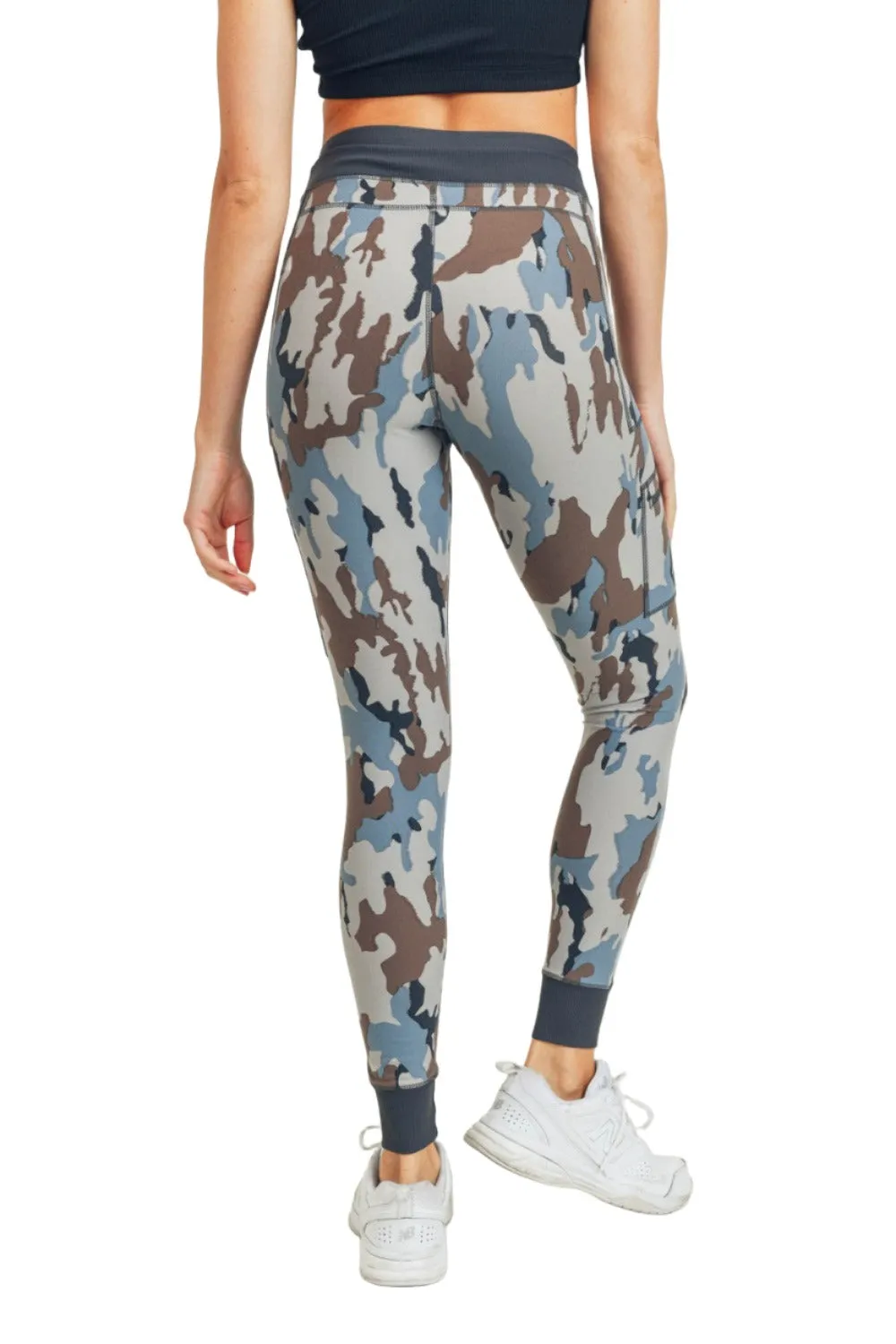 Mono B Camo Print Skinny Cargo Hybrid Leggings APH-A08138