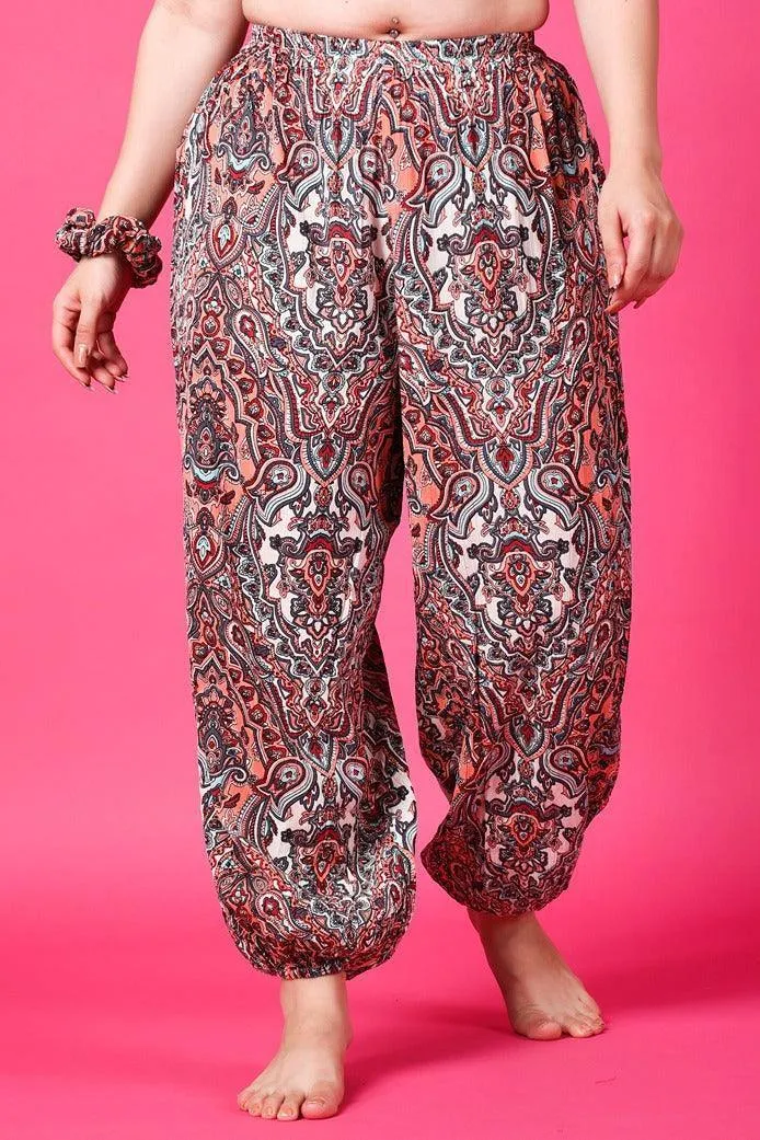 Multicolored Ethnic Printed Harem Pants