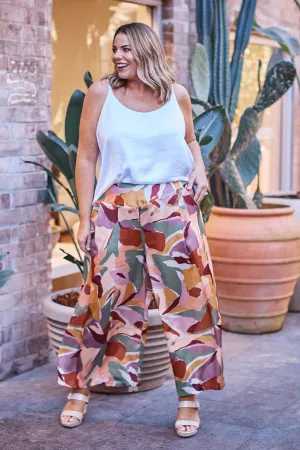 Nikki Palazzo Pants in Delia Print