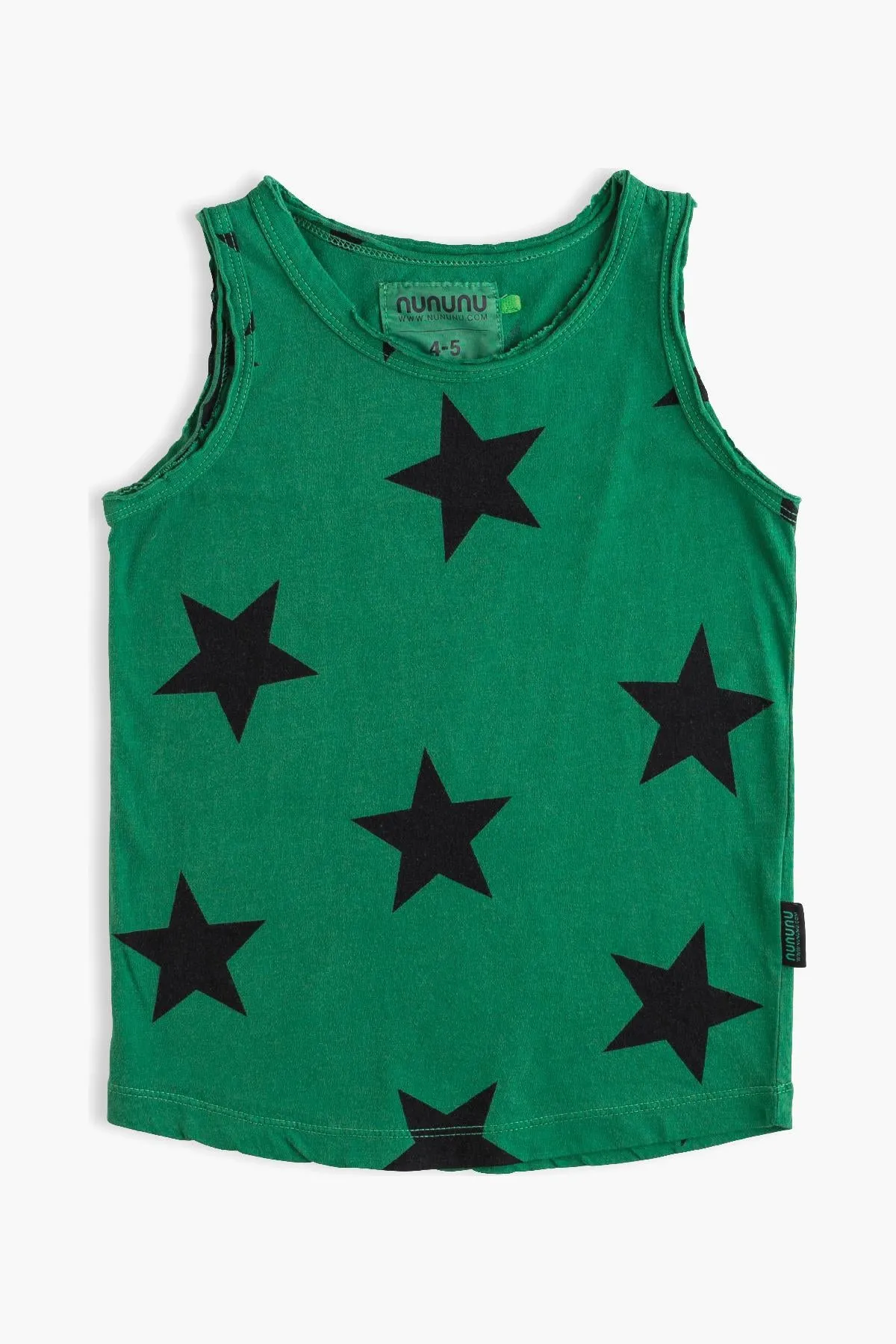 Nununu Star Kids Tank Shirt - Moss Green