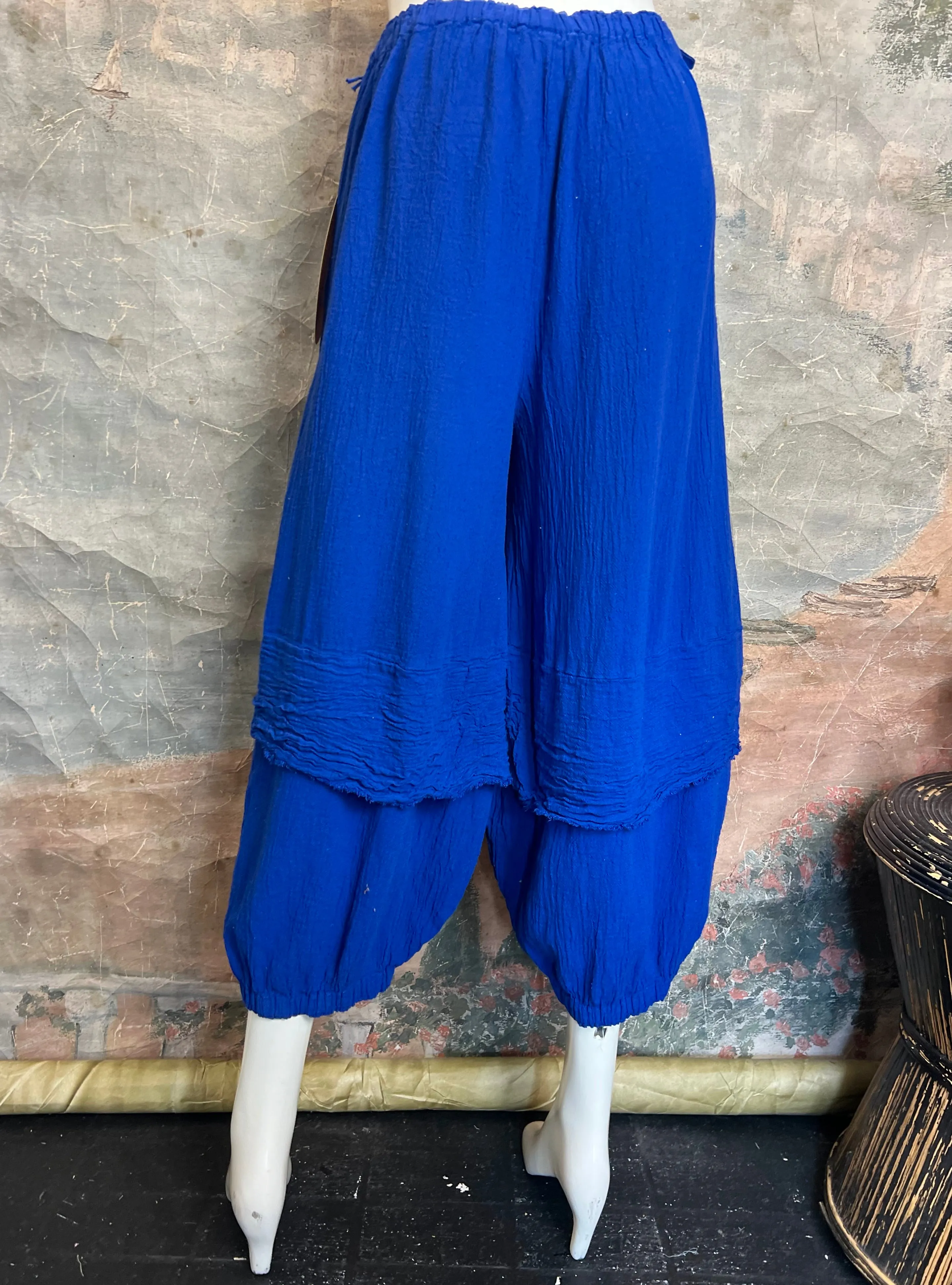 Oh My Gauze The GUCHI Pant-Cobalt Blue