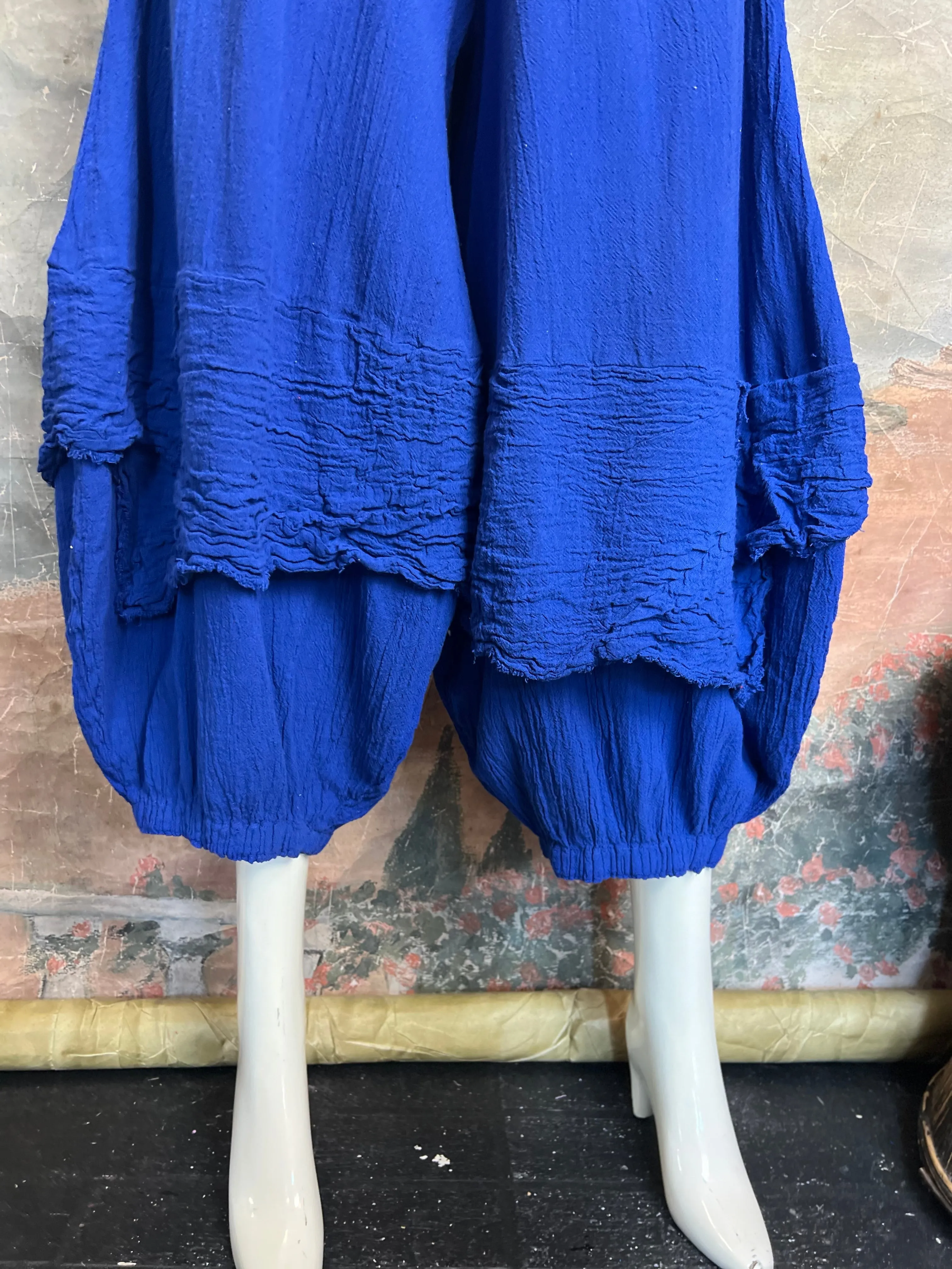 Oh My Gauze The GUCHI Pant-Cobalt Blue