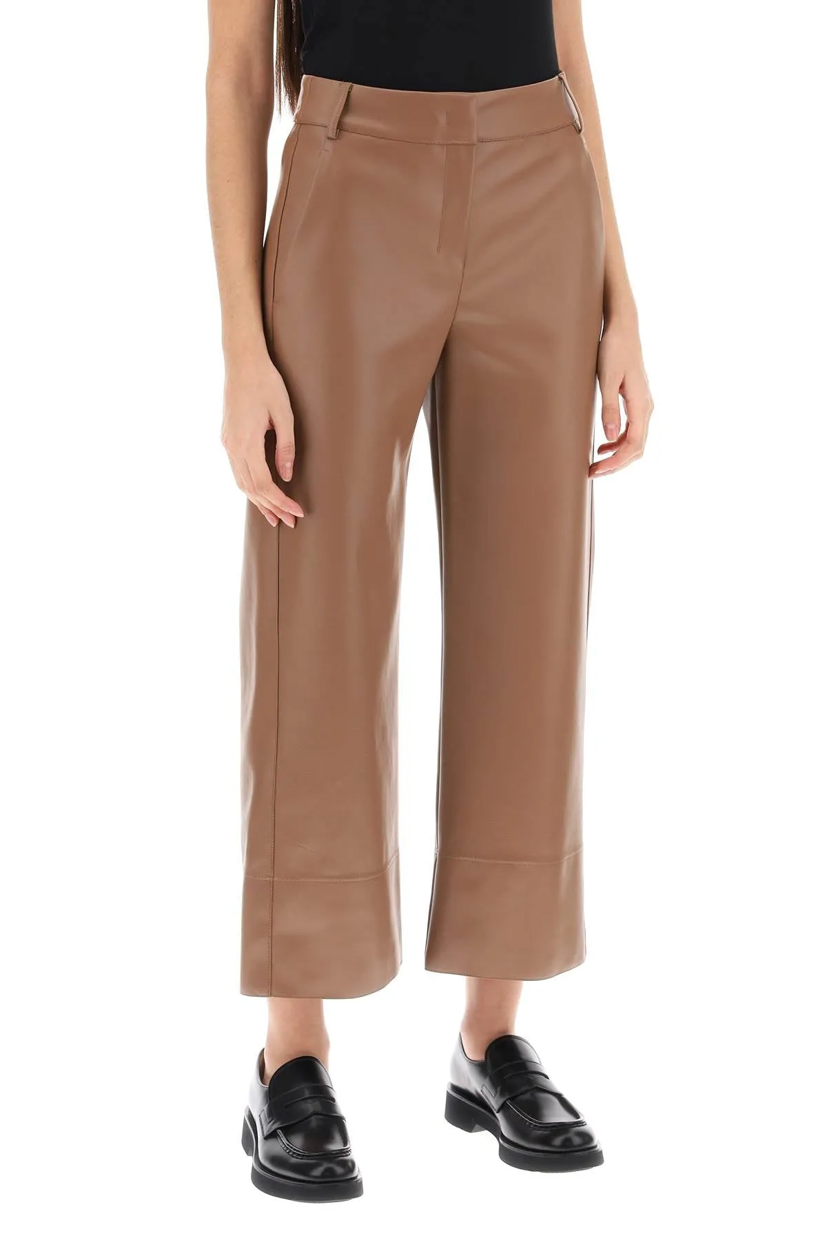 's Max Mara Soprano Faux-Leather Pants (Size - L)