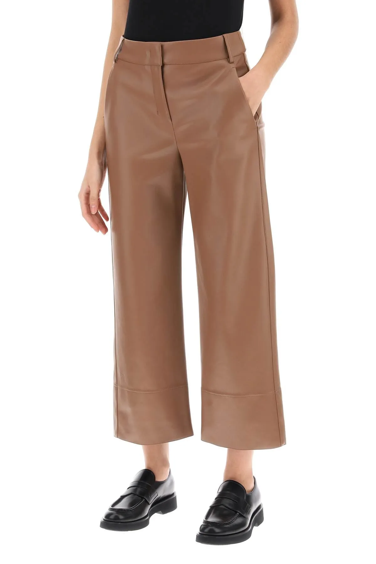 's Max Mara Soprano Faux-Leather Pants (Size - L)