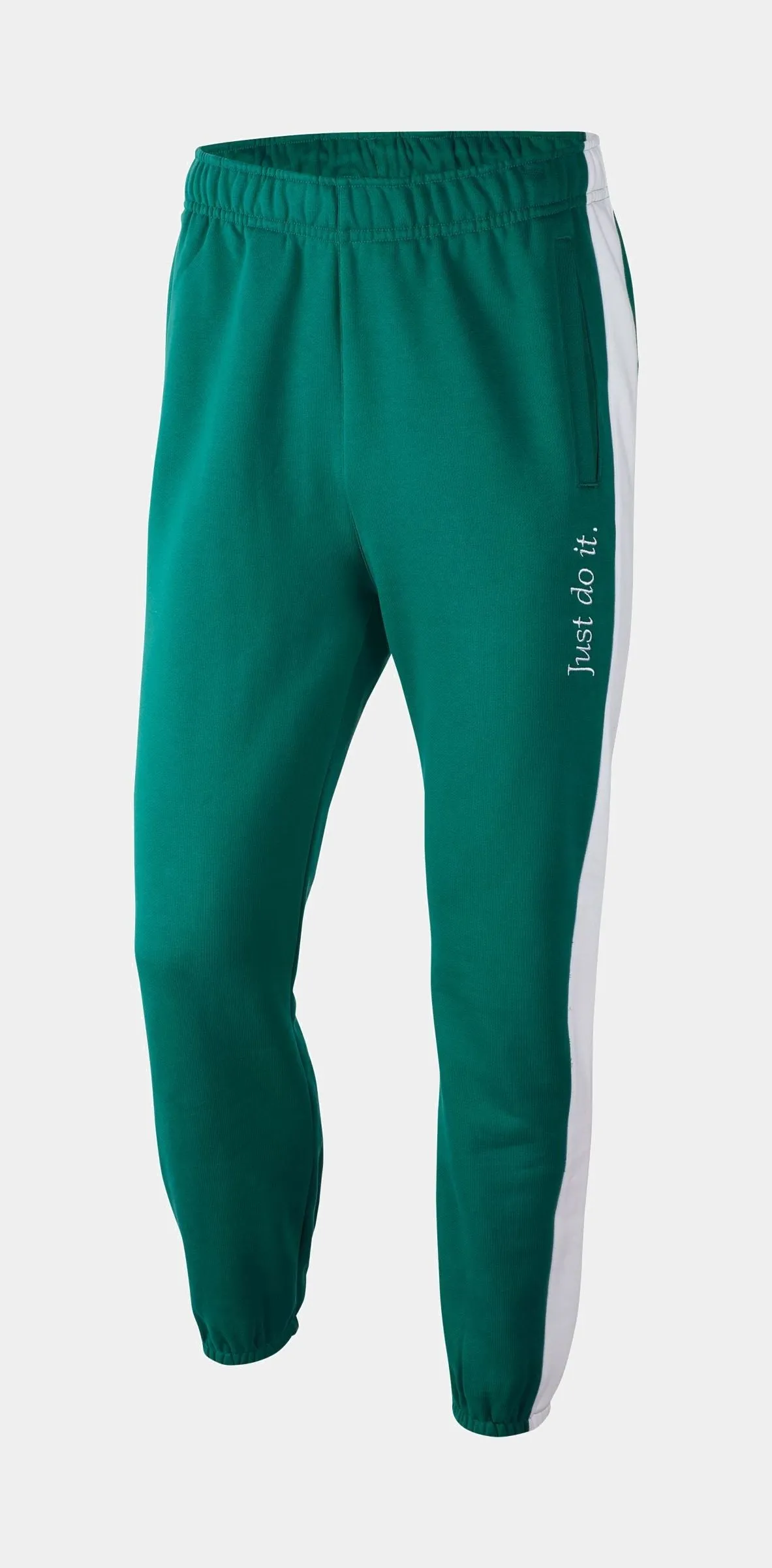 Sportswear Just Do It JDI Mens Fleece Pants (Green)