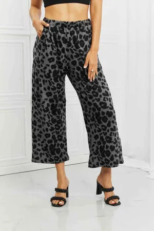 Stay Cozy Pattern Wide Leg Pants