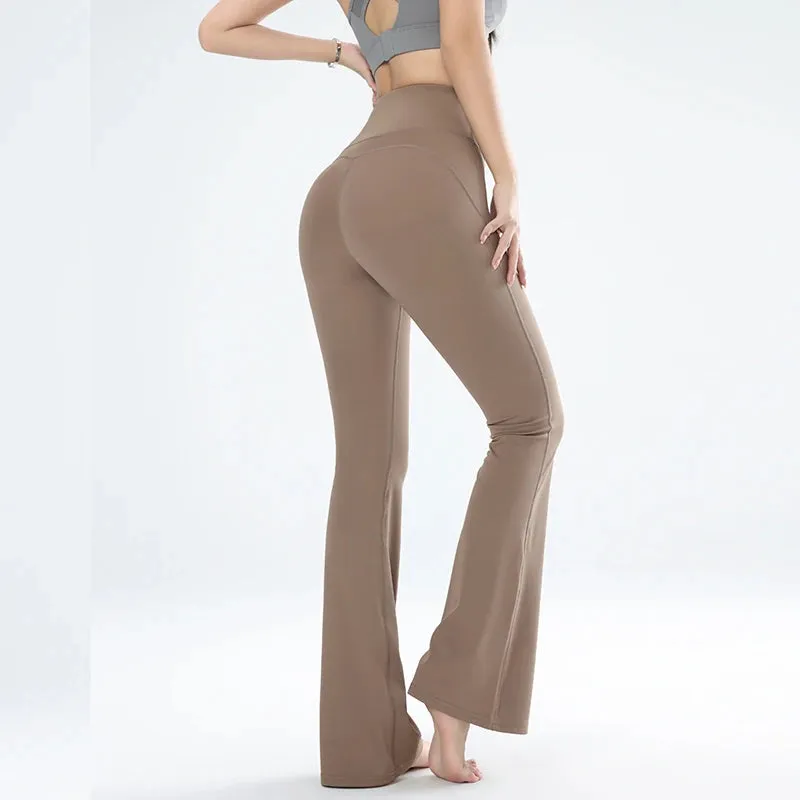 Trendy Yoga High Waist FlaredLeg Pants