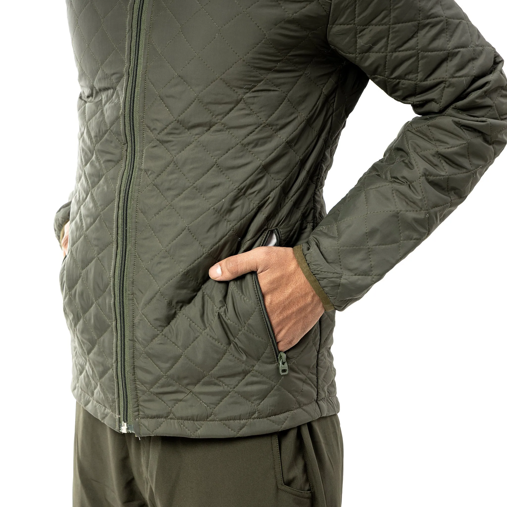 Tripole Quilted Winter Jacket for Daily Use, Hiking and Travelling | Army Green