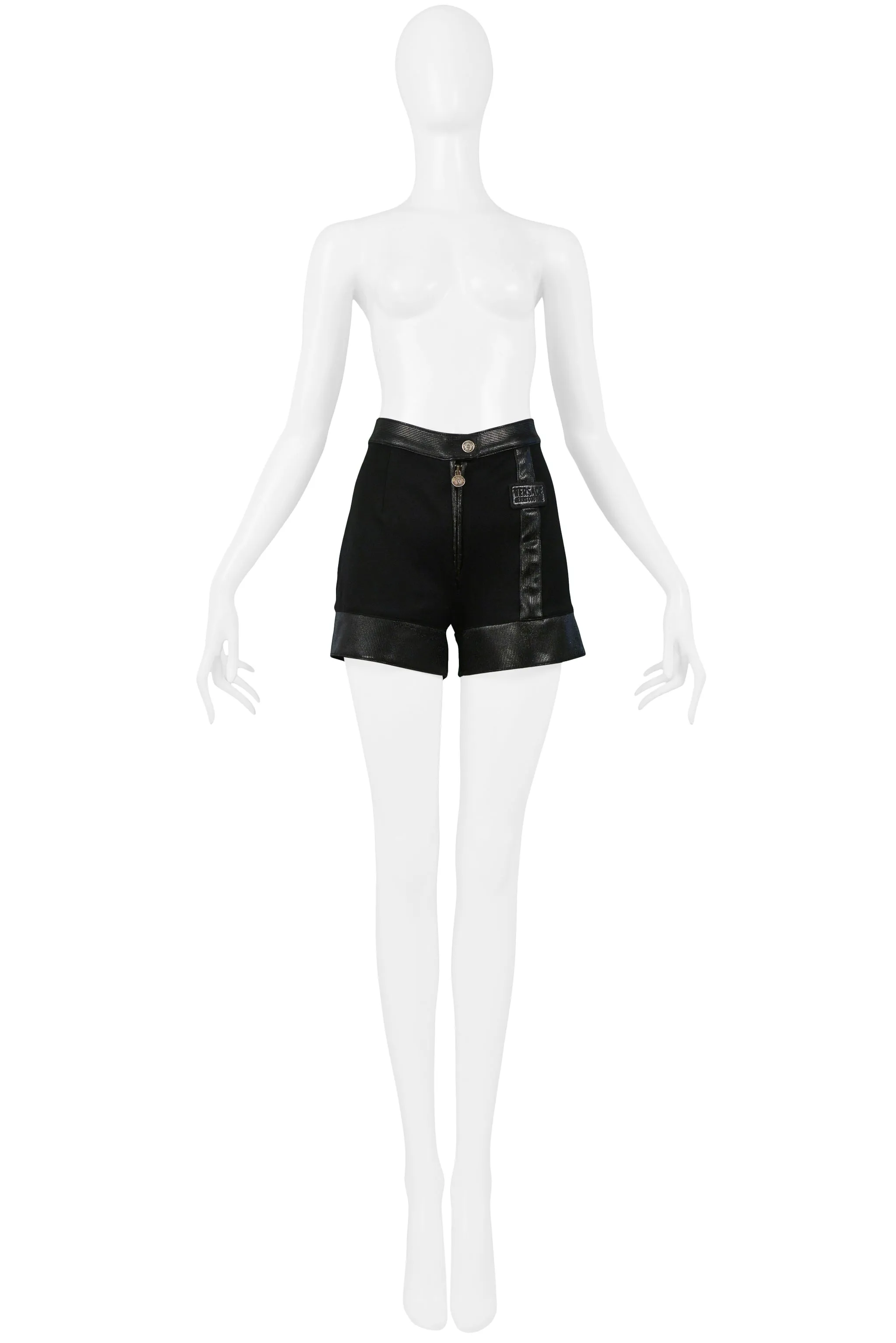 VERSACE COUTURE BLACK SHORTS