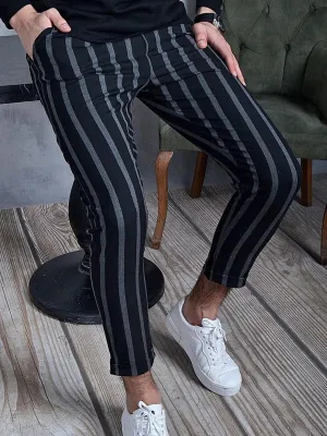 Vintage Stripe Casual Pants